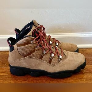 Jordan Winterized 6 Rings Men’s Size 11.5 Rocky Tan Black Varsity Red FV3826-202